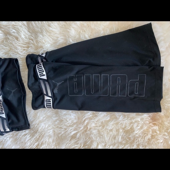 PUMA Black Crop Top Biker Short Set Size XS - Picture 5 of 7